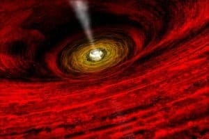 How do black holes eat?