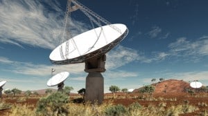 Artist's impression of the Australian SKA Pathfinder currently being built in outback Western Australia. Credit: Swinburne Astronomy Productions/CSIRO